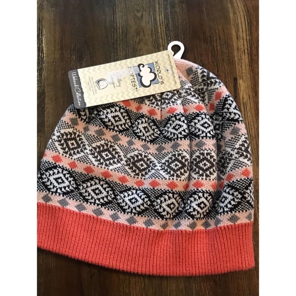 World's Softest Weekend Collection Gallery Toboggan Hat Harvest Orange Gray - Picture 1 of 5